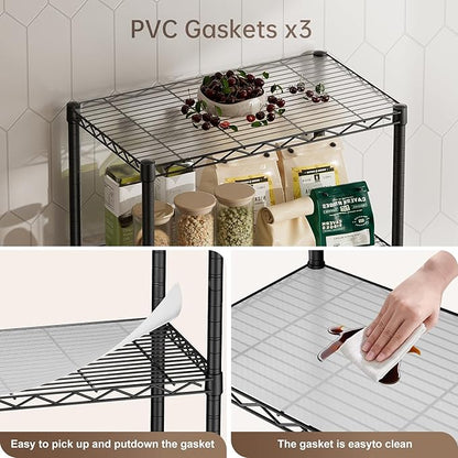 Golpart Shelves Storage Shelf Wire Closet Bathroom Organizers Metal Pantry | 5 - Image 5