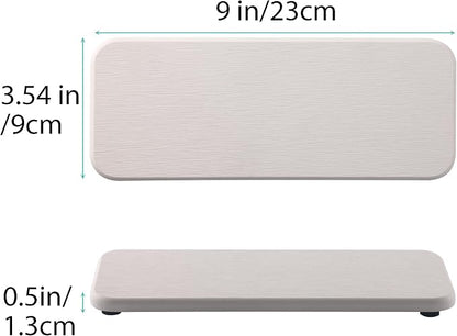 2 Pcs Water Absorbing Stone Trays, Kitchen/Bathroom Sink Soap Dish, Diatomite - Image 3