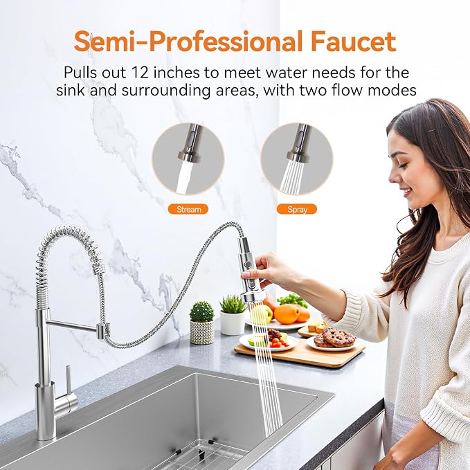 33 x 22 Drop-In/Undermount Kitchen Sink, TECASA Single Bowl Kitchen Sink - Image 4