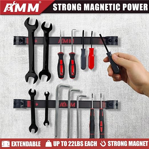 AMM 8PCS Magnetic Tool Holder Strip, Tool Magnet Bar - Image 5