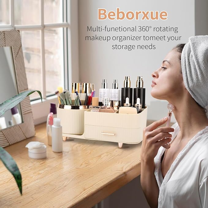 Beborxue 360° Rotating Makeup Organizer - Image 7