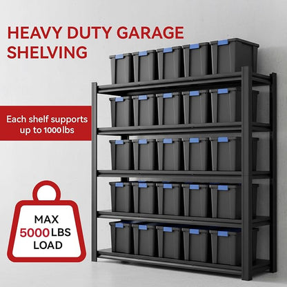 84" H Heavy Duty Metal Storage Shelving, 5000 LBS Capacity - Image 4