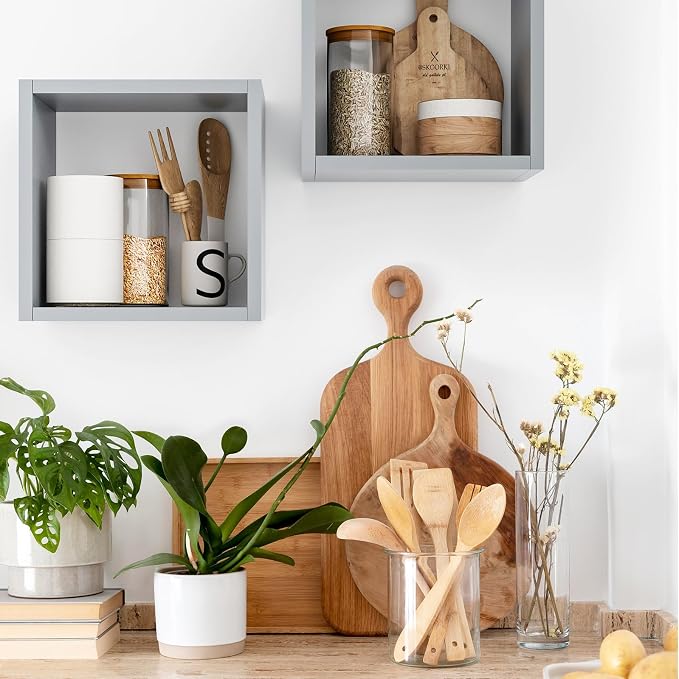 Cube Floating Shelves Set2, Display Shelves Wall Mount 7.75" D x 12.5" W x - Image 7