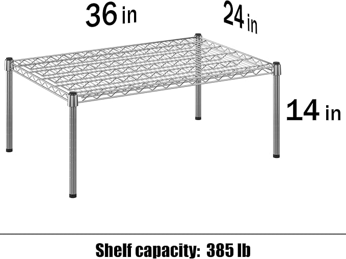 24" Deep x 36" Wide x 14" Height Wire Shelving Kit | 1-Tier | NSF Commercial - Image 3