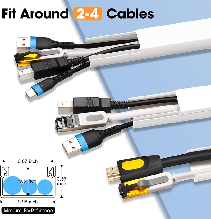 87in Cord Hider Kit, Cord Covers - Image 2