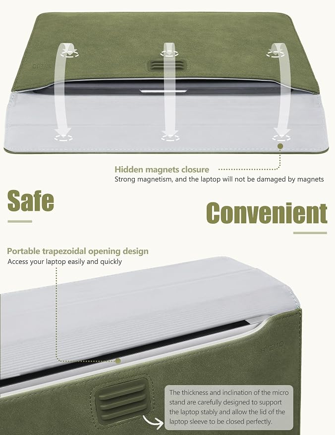 HYZUO 13.3-14 Inch Laptop Sleeve Case Bag - Image 4