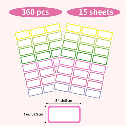 STARLIBOO Removable Freezer Labels, 1x2 Inch Color Coding Removable Labels - Image 4