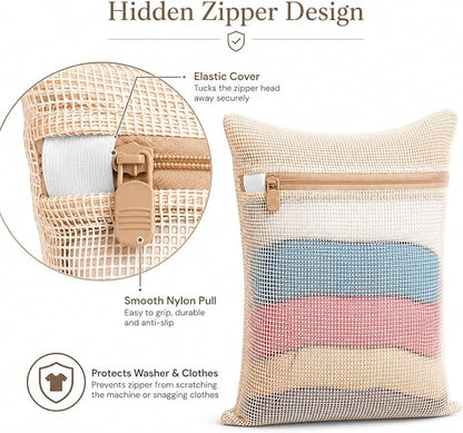 3-piece set extra-large 20×23.6 inch durable organic cotton mesh laundry bags - Image 3