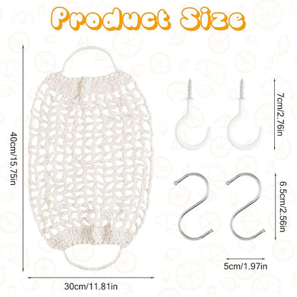 Macrame Hanging Fruit Hammock - Image 2