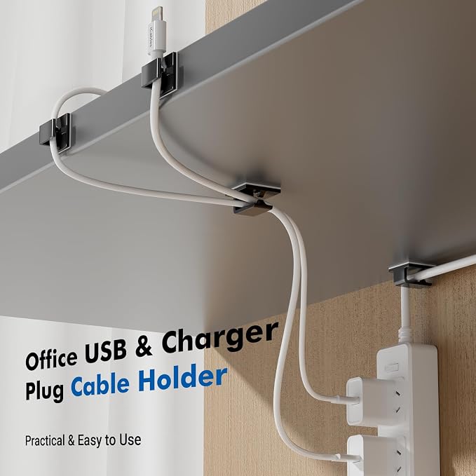 120Pcs Cable Clips, Adhesive Wire Clips, Cable Management Wire Organizer Cord - Image 4