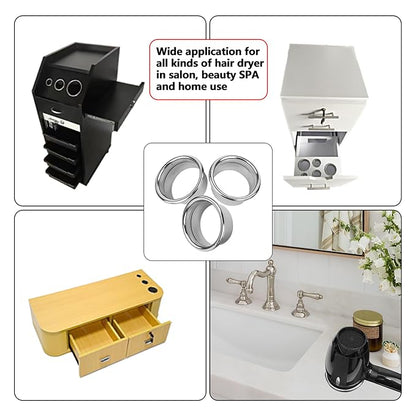 3.0 Inch 3pcs Open Hair Styling Dryer Appliance Tools Holder Tube Package Salon - Image 6