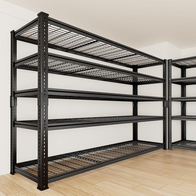 Storage Shelves, Garage Shelving Heavy Duty 3300 LBS Capacity, 5 Tier Utility - Image 9