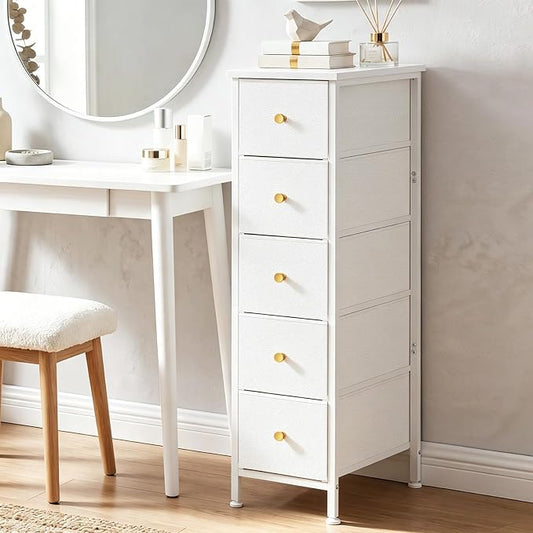 Fixwal Narrow Storage Cabinet, Narrow Nightstand Dresser by Fixwal