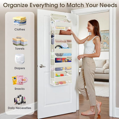 2 Pack Over The Door Organizer, Hanging Storage Organizer - Image 6
