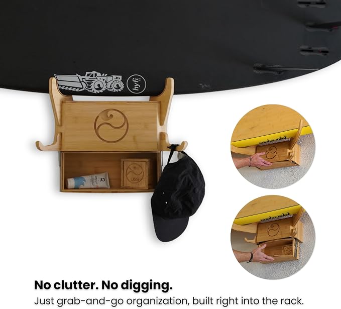 LISS Solo Rack – Wall Mount Surfboard Holder - Image 2