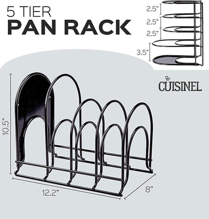 Cuisinel Heavy Duty Pots and Pans Organizer Rack - Image 3
