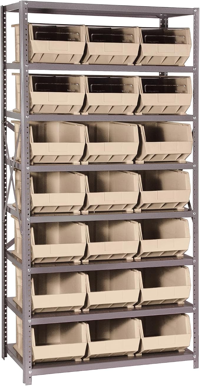 Quantum Storage Systems QSBU-255IV Giant Open Hopper Steel Shelving System by QuantumStorageSystems