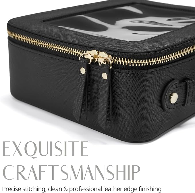 Popvibe Clear Makeup Bag Travel Cosmetic Case Transparent Toiletry Bag - Image 8