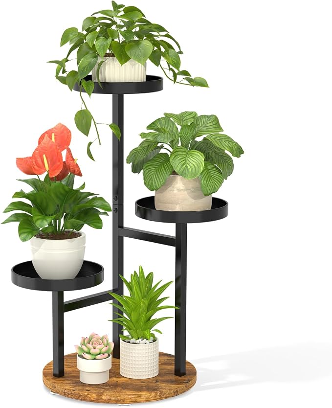 LASZOLA 3 Tier Metal Plant Stand by LASZOLA