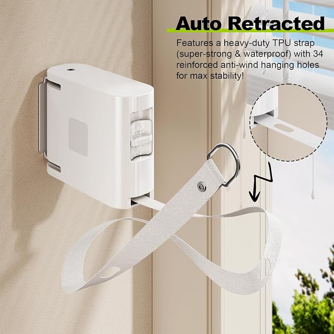 13.9 ft TPU Retractable Clothesline - Image 5