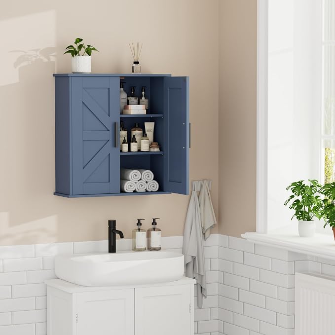 Homleke Bathroom Wall Cabinet, Medicine Cabinet - Image 9