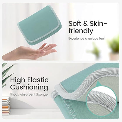 LENTION Mint Green Neoprene Electronic Organizer Pouch - Image 4