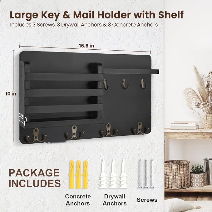 Nekon Mail Holder for Wall Mail Organizer - Image 7