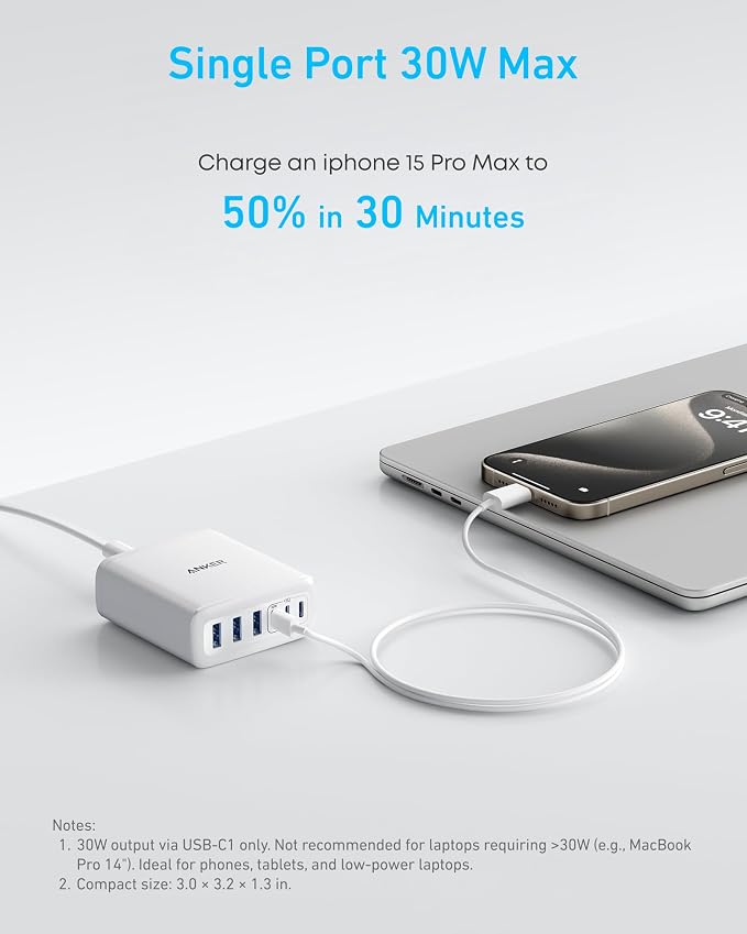 Anker Desktop Charger, Fast Charging USB C Charger - Image 3