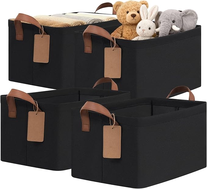 CHICVITA 4 Pack Storage Baskets by CHICVITA