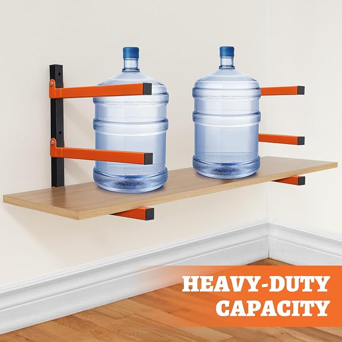 HOME RIGHT 2 Pack Lumber Rack, Wood Organizer and Lumber Storage Rack Wall Mount - Image 2