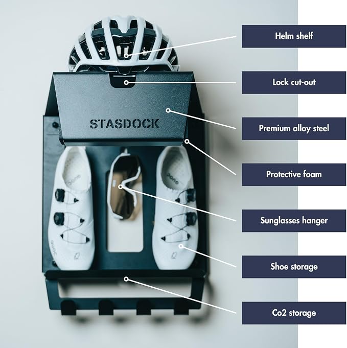 Stasdock Wall Bike Rack | Bike Storage Wall Mount System | - Image 4