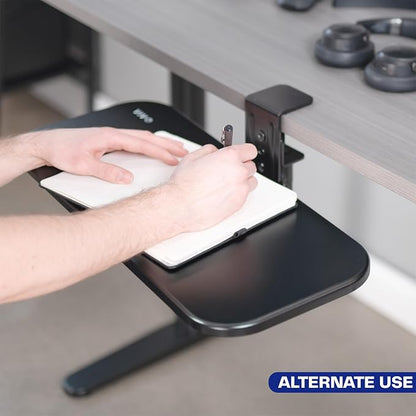 VIVO Clamp-on 23 x 10 inch Rotating Computer Keyboard and Mouse Tray, Extra - Image 9