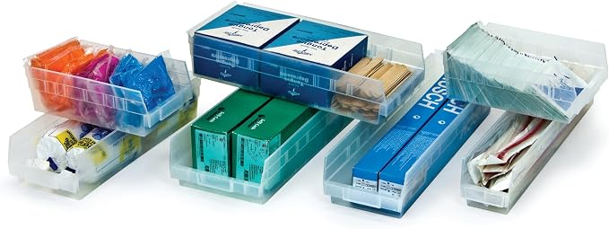 Quantum Storage QSB114 Heavy-Duty Nesting Plastic Shelf Bins - Image 6