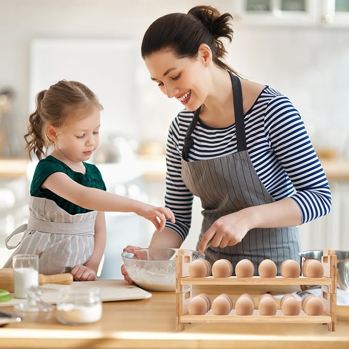 2-Tier Wooden Egg Holder - Image 7