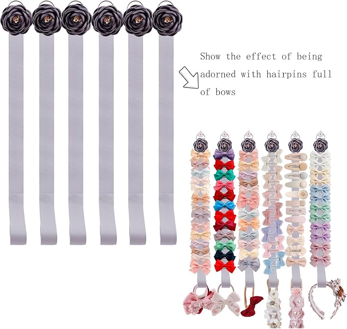 6PCS Bow Holder Hair Bow Organizer, Baby Decorative Hair Accessories Organizer - Image 4