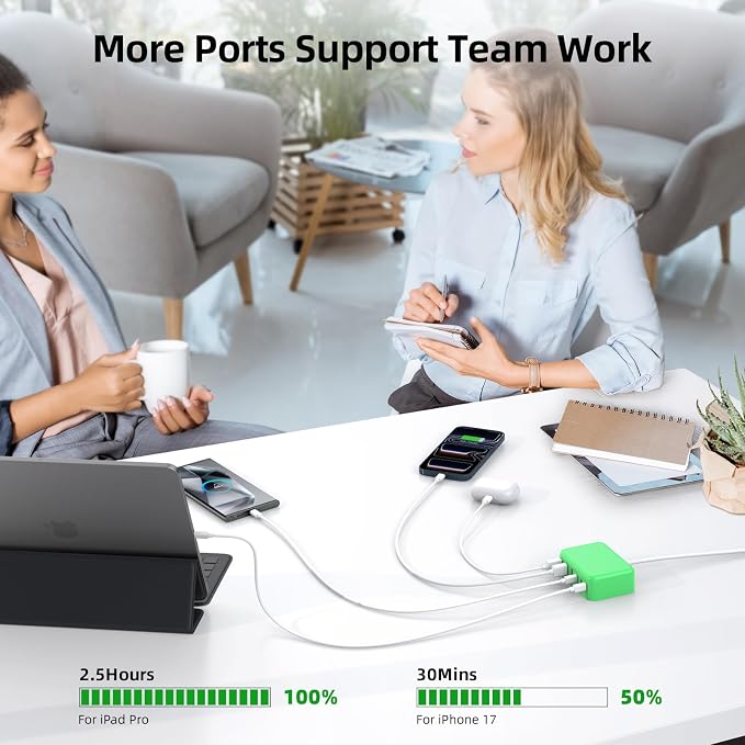 6 in 1 USB Charger, 50% Smaller Charging Station - Image 7