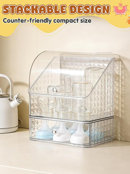Flip-top Baby Bottle Organizer for 6 to 8 Bottles - Image 7