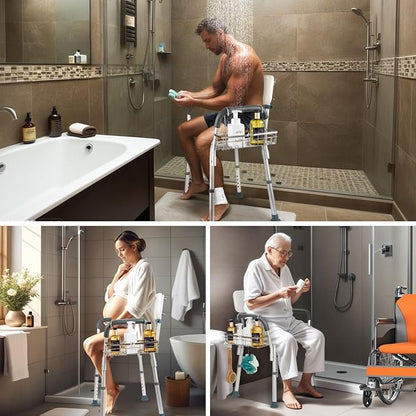 DELLAN Hanging Shower Caddy, Shower Rack - Image 4