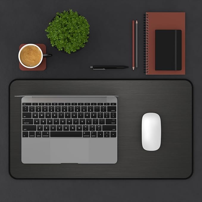 Brushed Metal Texture Desk Mat - Image 2