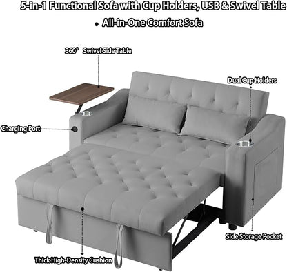 hansones 3-in-1 Convertible Sleeper Sofa Bed, Pullout Couch - Image 6