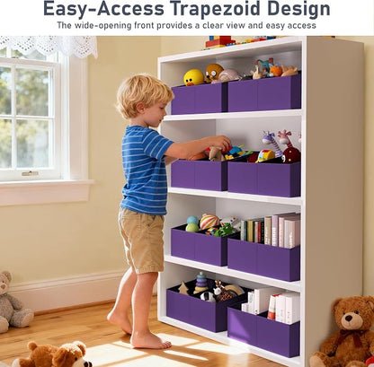 DIMJ Large Closet Shelf Organizer Bins 8 Packs - Image 7