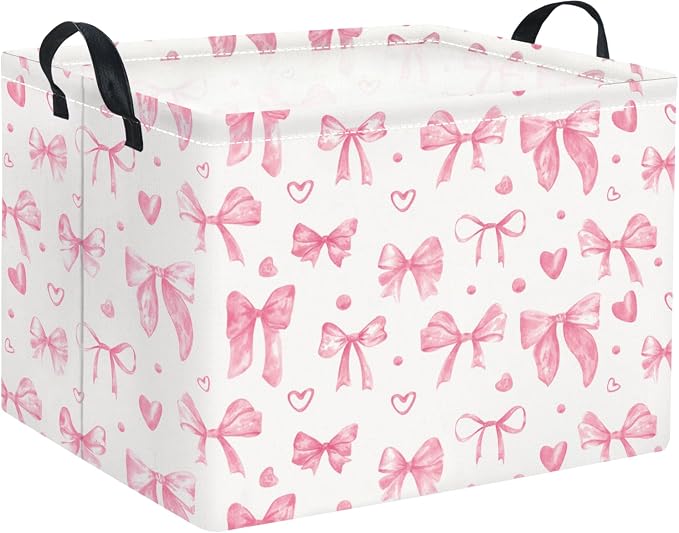 Rectangular Valentines Basket for Women Girls Storage Bin Organizer Box Shelf by TIBAOLOVER