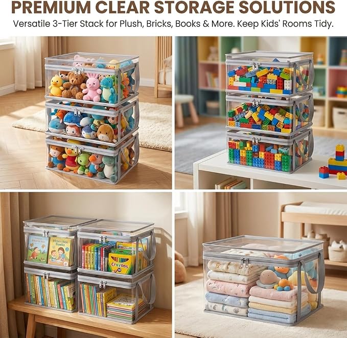 Large Clear Plastic Storage Box - Image 7