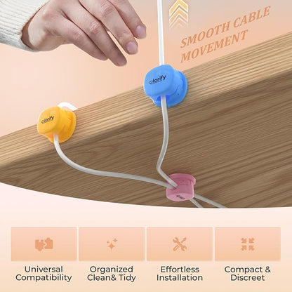 12 Pack Spring Cable Clips, Adhesive Cord Holders - Image 8
