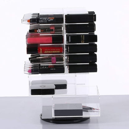 MOOCA Acrylic Rotating Makeup Organizer Desktop Cosmetics Storage Tower Makeup - Image 3