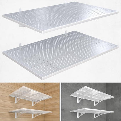 2-Pack 2x3ft Heavy Duty Garag e Wall Shelving, 500 lbs Load Capacity, Garage by Yifro