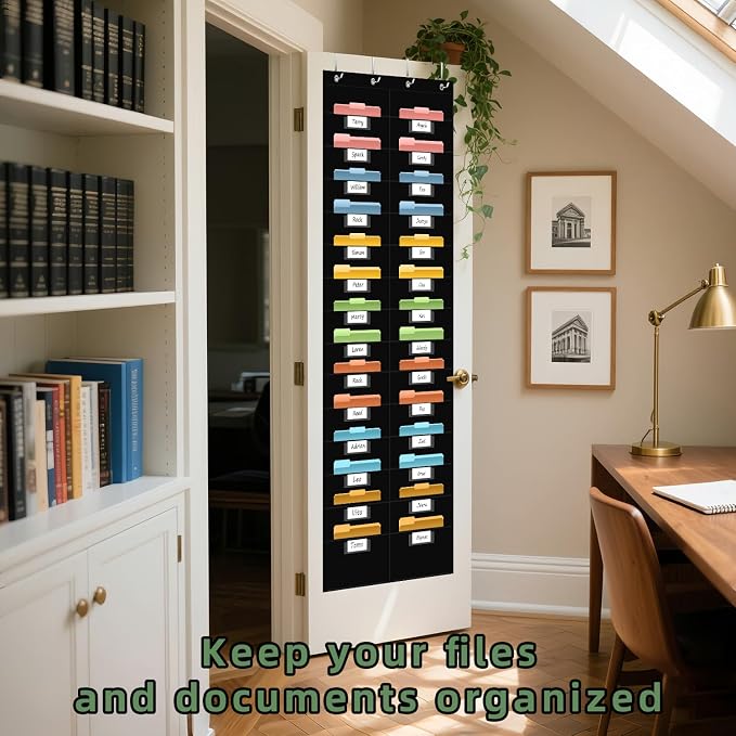 28 Pocket Hanging Wall File Organizer - Image 7