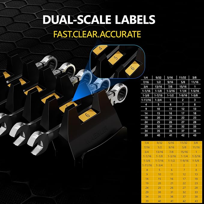 24PCS Magnetic Modular Wrench Organizer Set - Image 5