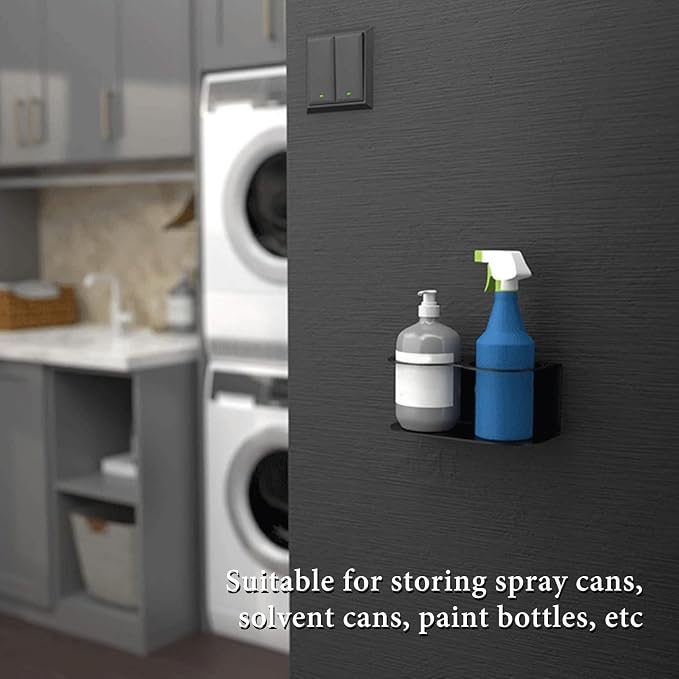 2PCS Spray Can Holder Multifunctional Metal Wall Mount Paint Bottle Rack - Image 4