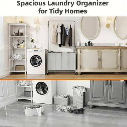 ROMOON Rolling Laundry Basket Organizer - Image 8